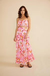 Amina Tiered Maxi Skirt - Floral