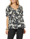 Ivy Top- Black Print