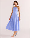 Avalon Square Neck Midi Dress - Jacaranda Blue