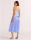 Avalon Square Neck Midi Dress - Jacaranda Blue