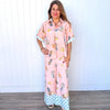 Kirra Wide Leg Pants - Cut Pineapple Print