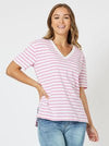 Sailor Tee - Pink Stripe