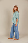 Amelie Relax Top - Seafoam - OSFM
