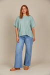 Amelie Relax Top - Seafoam - OSFM