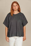 Amelie Relaxed Top - OSFM - Graphite