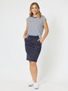 Portia Denim Skirt - Navy