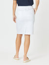 Portia Denim Skirt - White