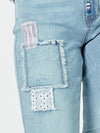 Taylor Patch High Rise Skinny Leg Jeans - Denim