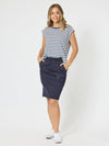 Portia Stripe T-Shirt - Navy/White