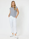 Portia Stripe T-Shirt - Navy/White