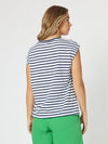 Portia Stripe T-Shirt - Navy/White