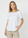 C'est La Vie Paris Cotton T-Shirt - White/Gold