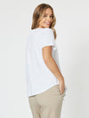 C'est La Vie Paris Cotton T-Shirt - White/Gold