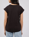 Lucy Turnback Tee - Black