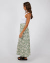 eden maxi skirt with a simple white tank top