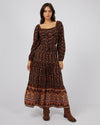 Luna FloralPrint Maxi Skirt