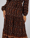 Luna FloralPrint Maxi Skirt