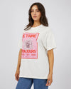 Je T'aime Oversized Tee Vintage= White