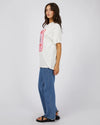 Je T'aime Oversized Tee Vintage= White