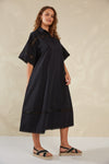 Adelfia Shirt Dress - Domino