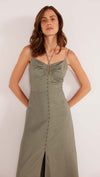 Willa Midi Dress - Khaki