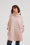 High Neck Oversized Knit - Champagne Pink