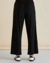 Evelyn Wide Leg Jogger - Black