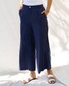 Aspen Palazzo Pants - Navy