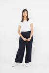 Curious Pant - Navy Linen