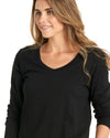 Bonnie Long Sleeved Top - Black