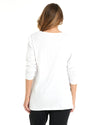 Bonnie - Long Sleeve Top - White