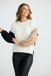 Misha Knit - Off White W Black W Nut