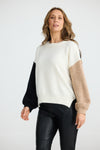 Misha Knit - Off White W Black W Nut