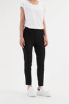 Straight Crop Pant - High Ankle - Black