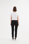 Straight Crop Pant - High Ankle - Black