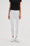 Straight Crop Pant - High Ankle - White
