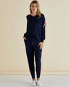 Aida Knit Pant - Navy