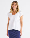 Magnolia Frill Sleeve Top - White