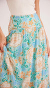 Evelyn Maxi Skirt - Mint/Multi