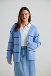 Seaside Cardi - Navy Stripe