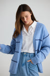 Seaside Cardi - Navy Stripe
