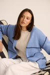 Seaside Cardi - Navy Stripe