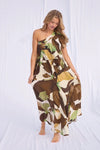 Shore Ruffle Dress - Jungle Print
