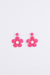 Daisy Day Earrings - Fuchsia