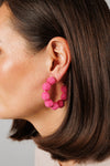 Annie Earrings - Fucsia