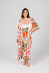 Asta Long Kaftan - Pineapple