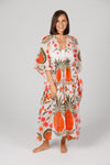 Asta Long Kaftan - Pineapple