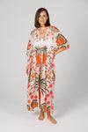 Asta Long Kaftan - Pineapple