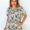 Ellie Tiered Midi Dress - Tropical Luxe