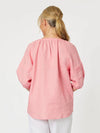 Diana Detail Sleeve Top - Coral